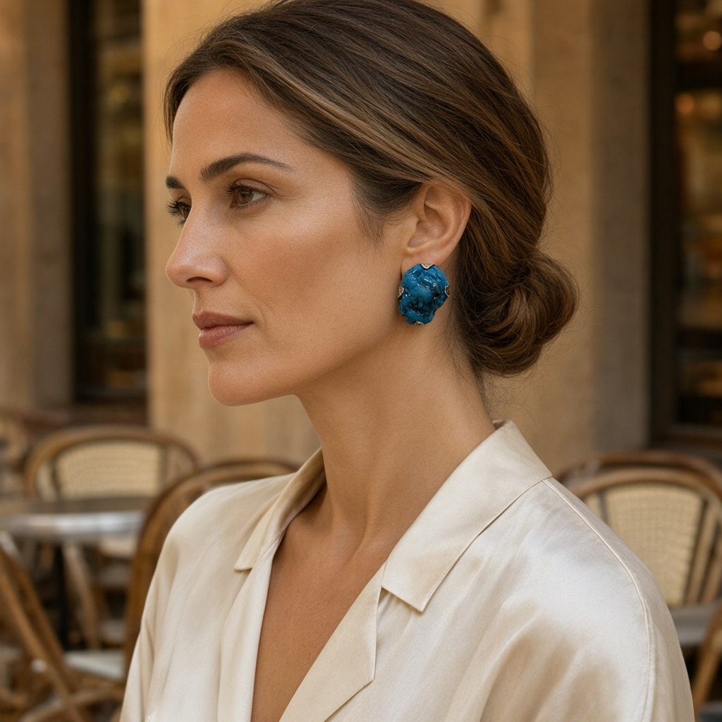 Pendiente 87 puestos en una modelo para mujer Angara Moda
