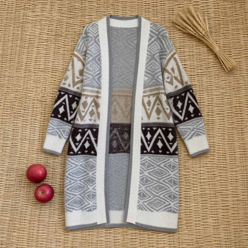 Chaqueta lana pura desde arriba para mujer Angara Moda