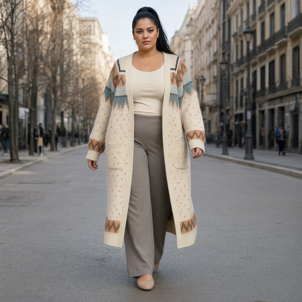 Chaqueta noal con una modelo para mujer Angara Moda