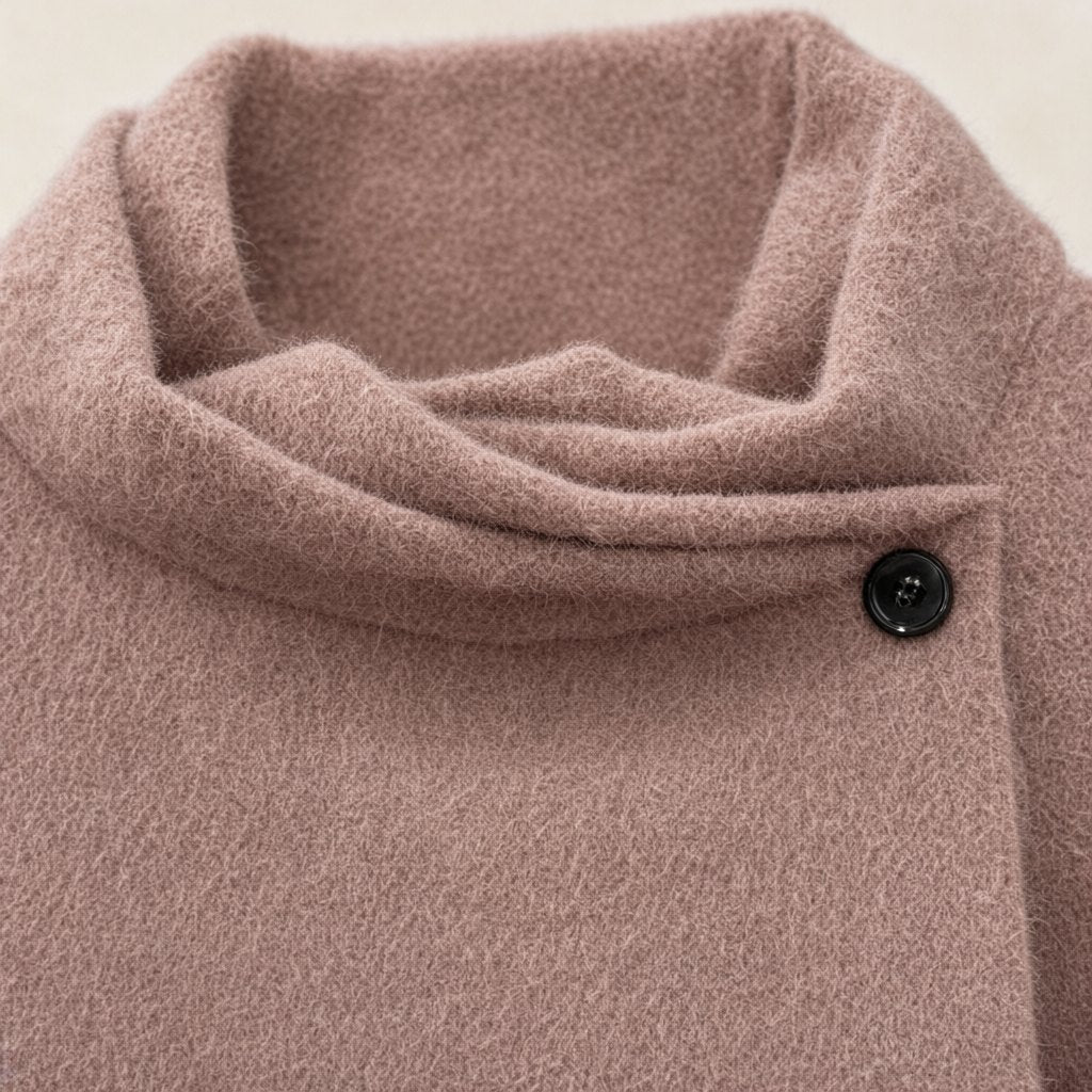 Detalle del tejido de Chaqueta textura suave26 para mujer Angara Moda
