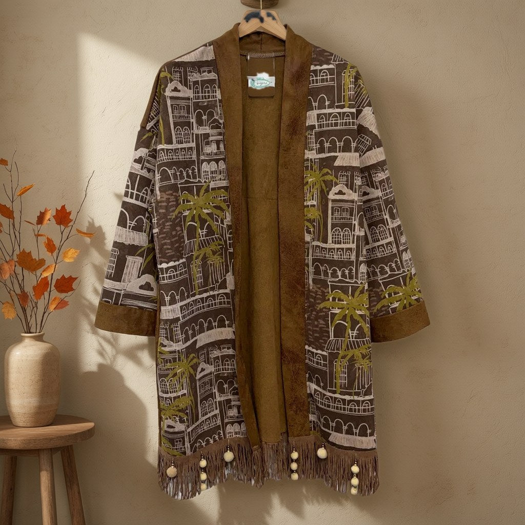 Chaqueta paño alpino colgada en un ambiente para mujer Angara Moda