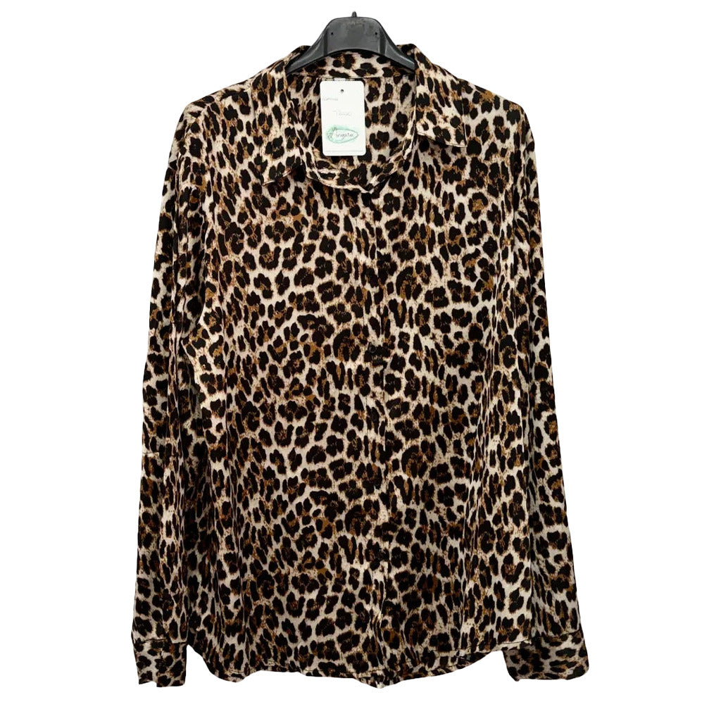 Camisa trigo sobre fondo blanco para mujer Angara Moda