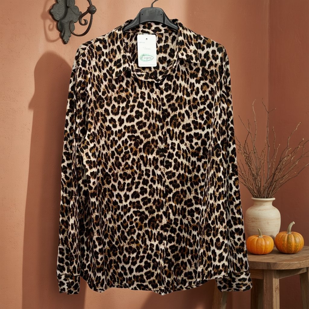Camisa trigo colgada en un ambiente para mujer Angara Moda