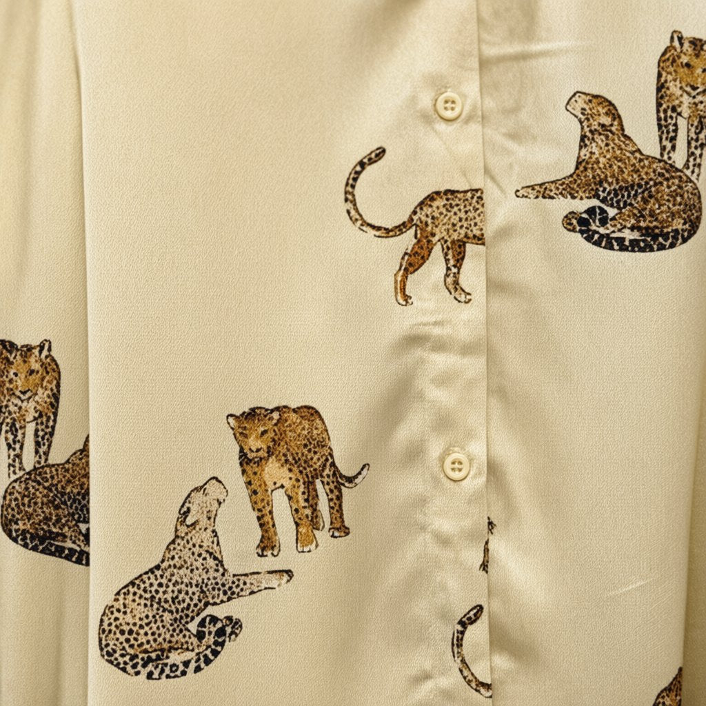 Detalle del tejido de Camisa raiz para mujer Angara Moda