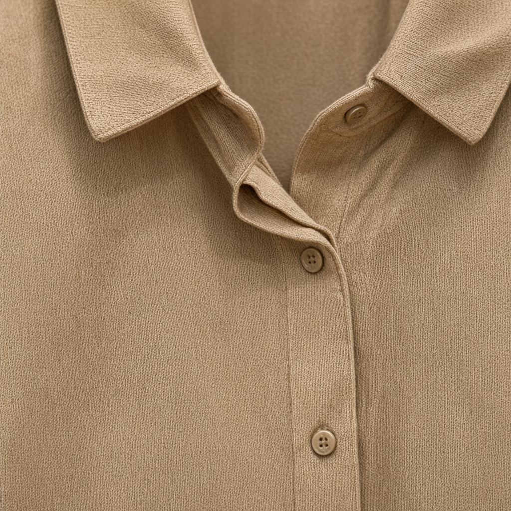 Detalle del tejido de Camisa cumbre para mujer Angara Moda