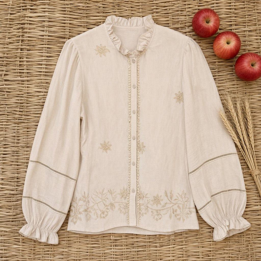 Camisa onda desde arriba para mujer Angara Moda