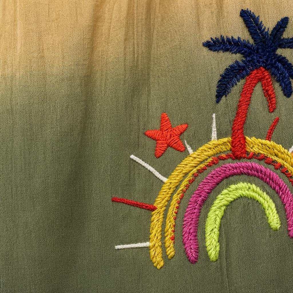 Detalle del tejido de Camisa valle para mujer Angara Moda