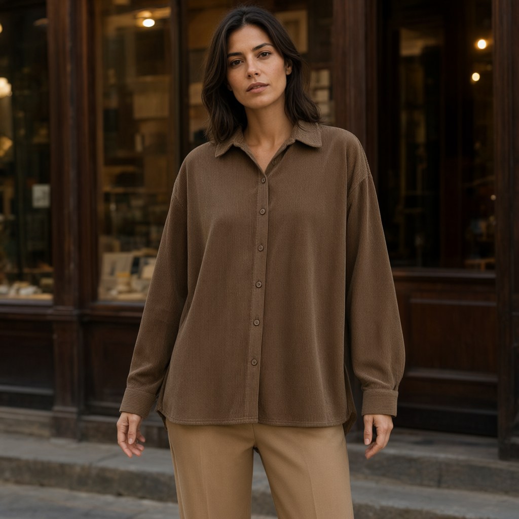 Camisa rocio con una modelo para mujer Angara Moda