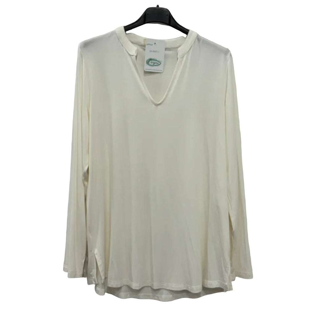Camiseta hierro en color Blanco sobre fondo blanco para mujer Angara Moda