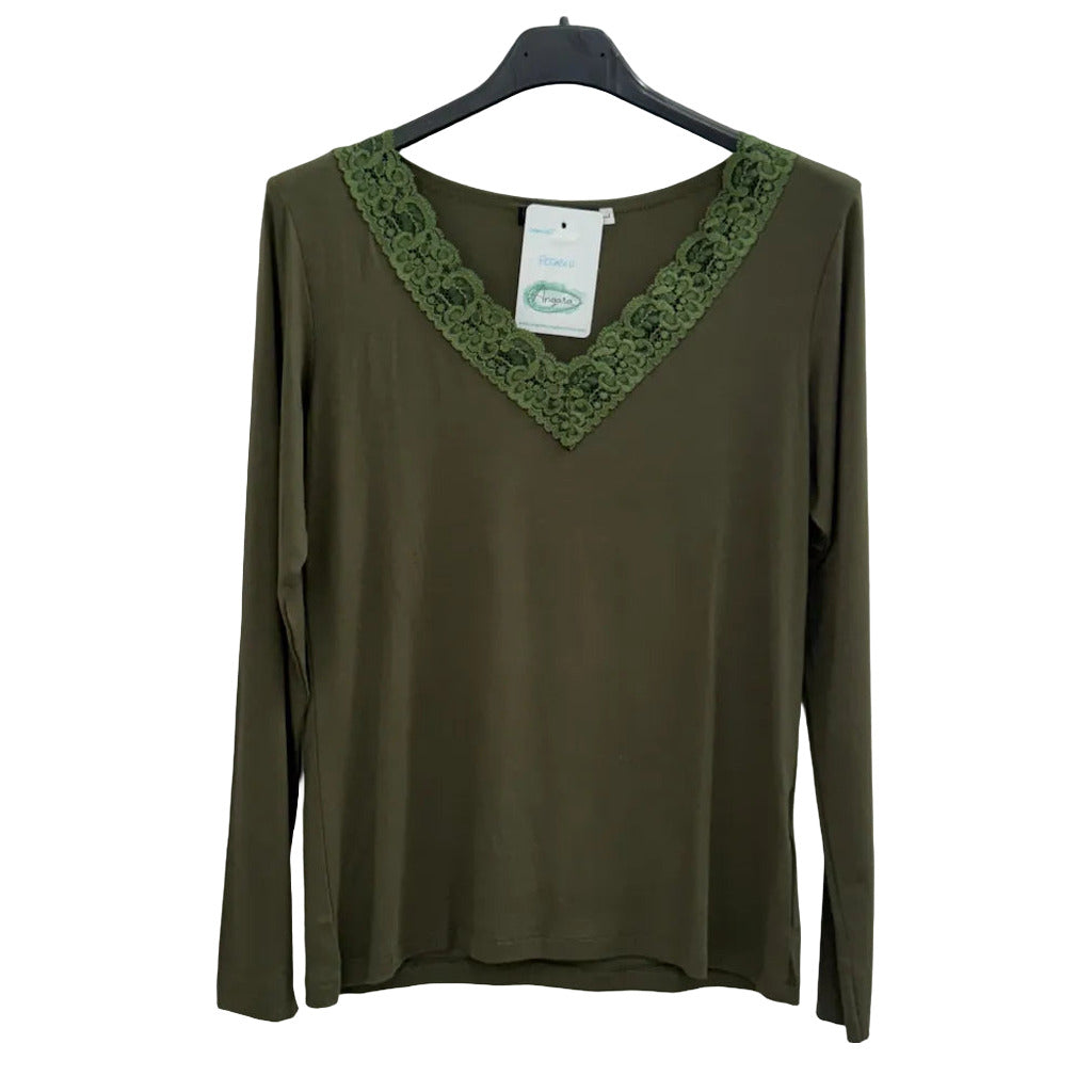 Camiseta potasio sobre fondo blanco para mujer Angara Moda