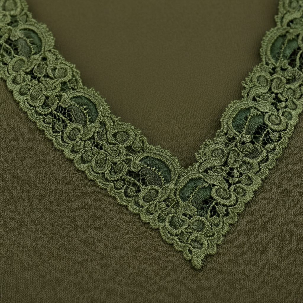 Detalle del tejido de Camiseta potasio para mujer Angara Moda