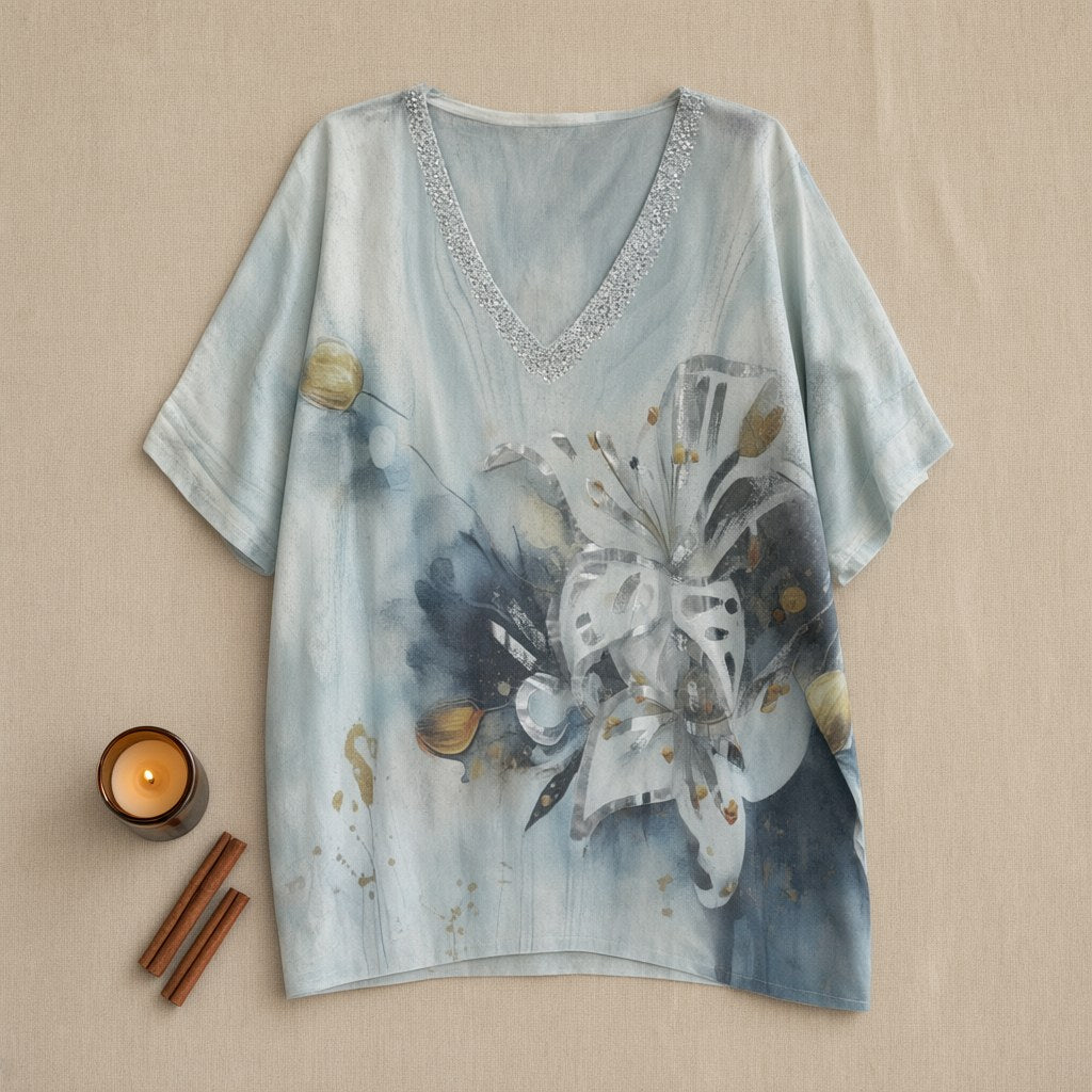 Camiseta cesio desde arriba para mujer Angara Moda