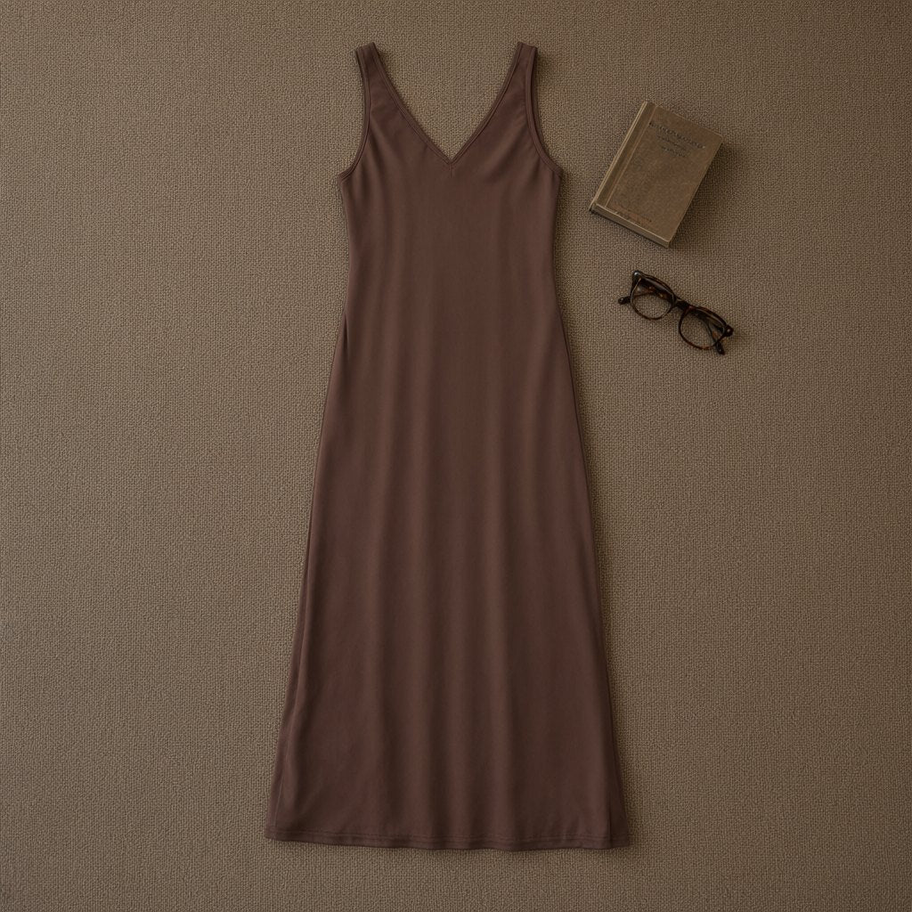 Vestido largo adige desde arriba para mujer Angara Moda