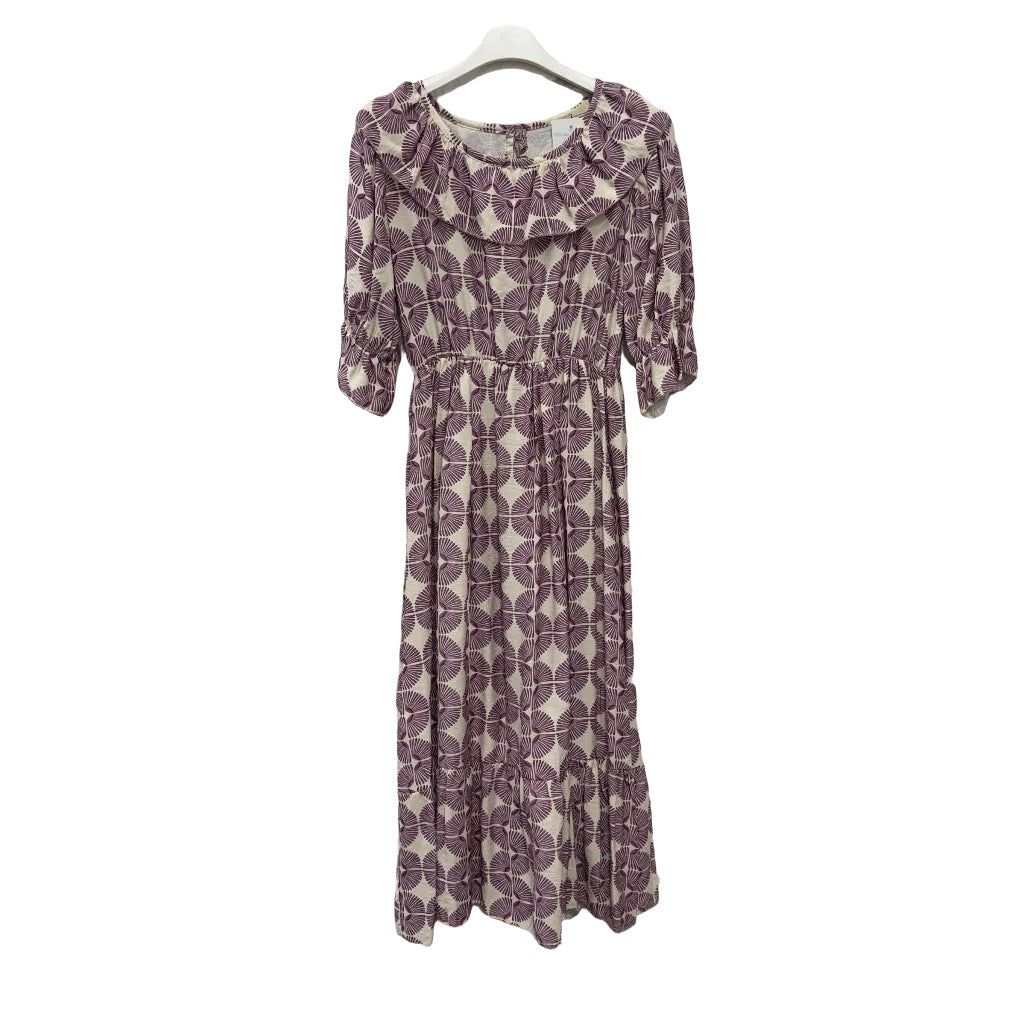 Vestido midi mayte sobre fondo blanco para mujer Angara Moda