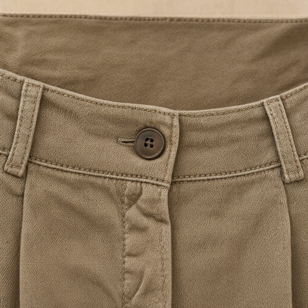 Detalle del tejido de Pantalon corto dublin para mujer Angara Moda