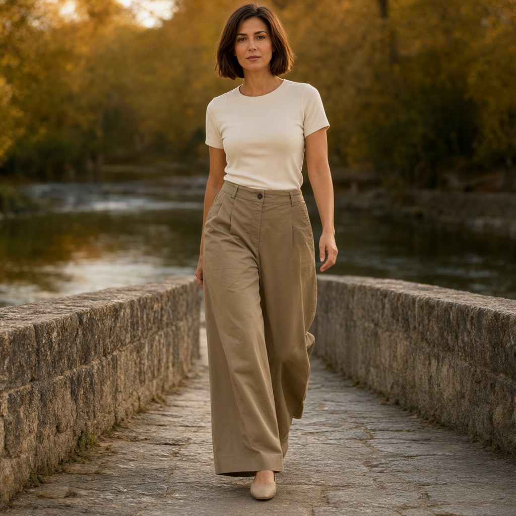 Pantalon corto dublin con una modelo para mujer Angara Moda