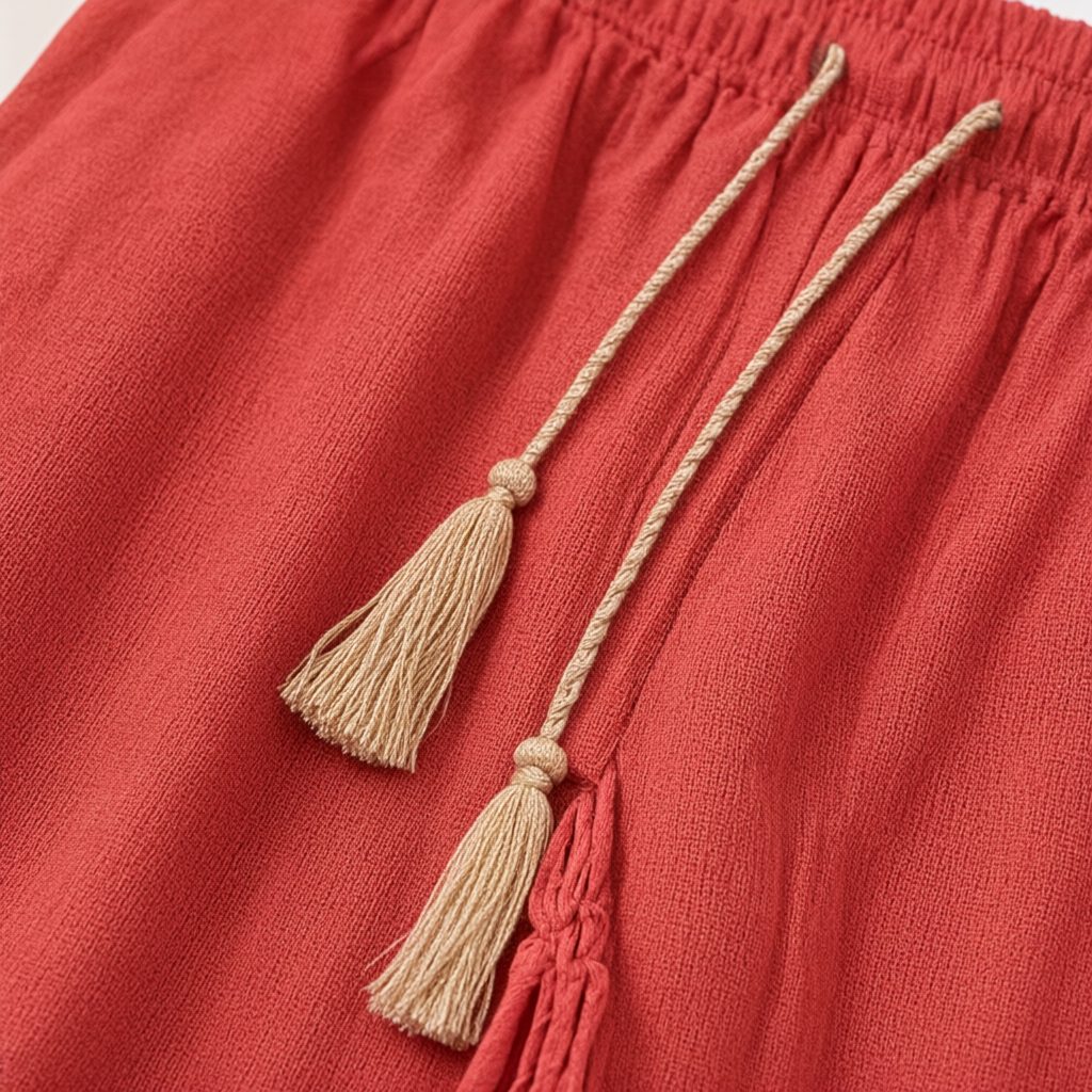 Detalle del tejido de Pantalon denver para mujer Angara Moda