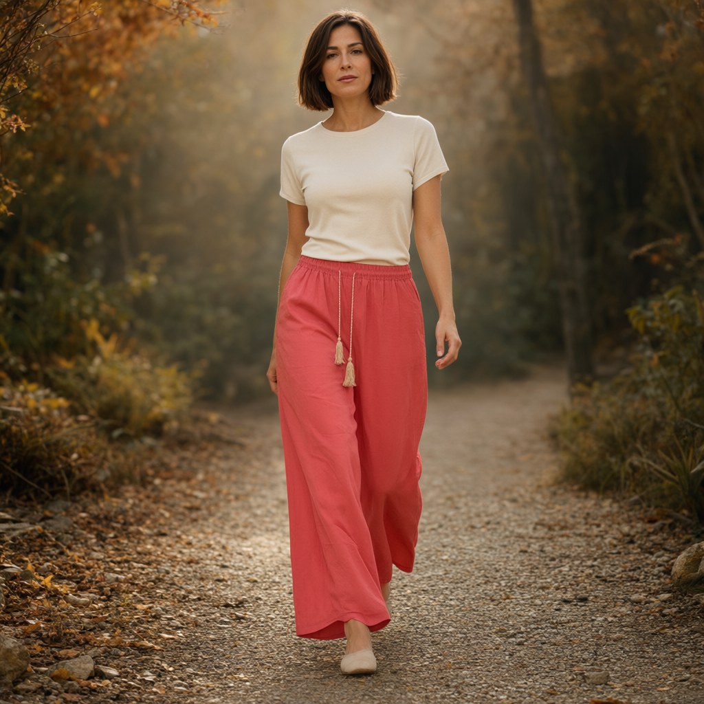 Pantalon denver con una modelo para mujer Angara Moda