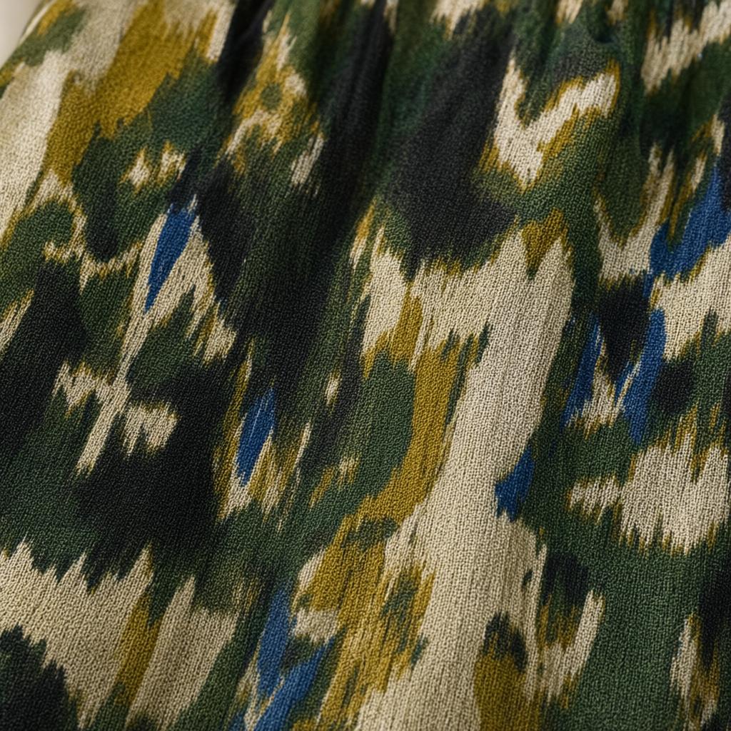 Detalle del tejido de Pantalon lemur para mujer Angara Moda