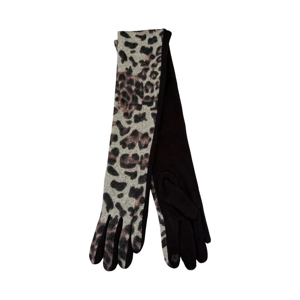 Guantes serpi en color Oro rosa sobre fondo blanco para mujer Angara Moda