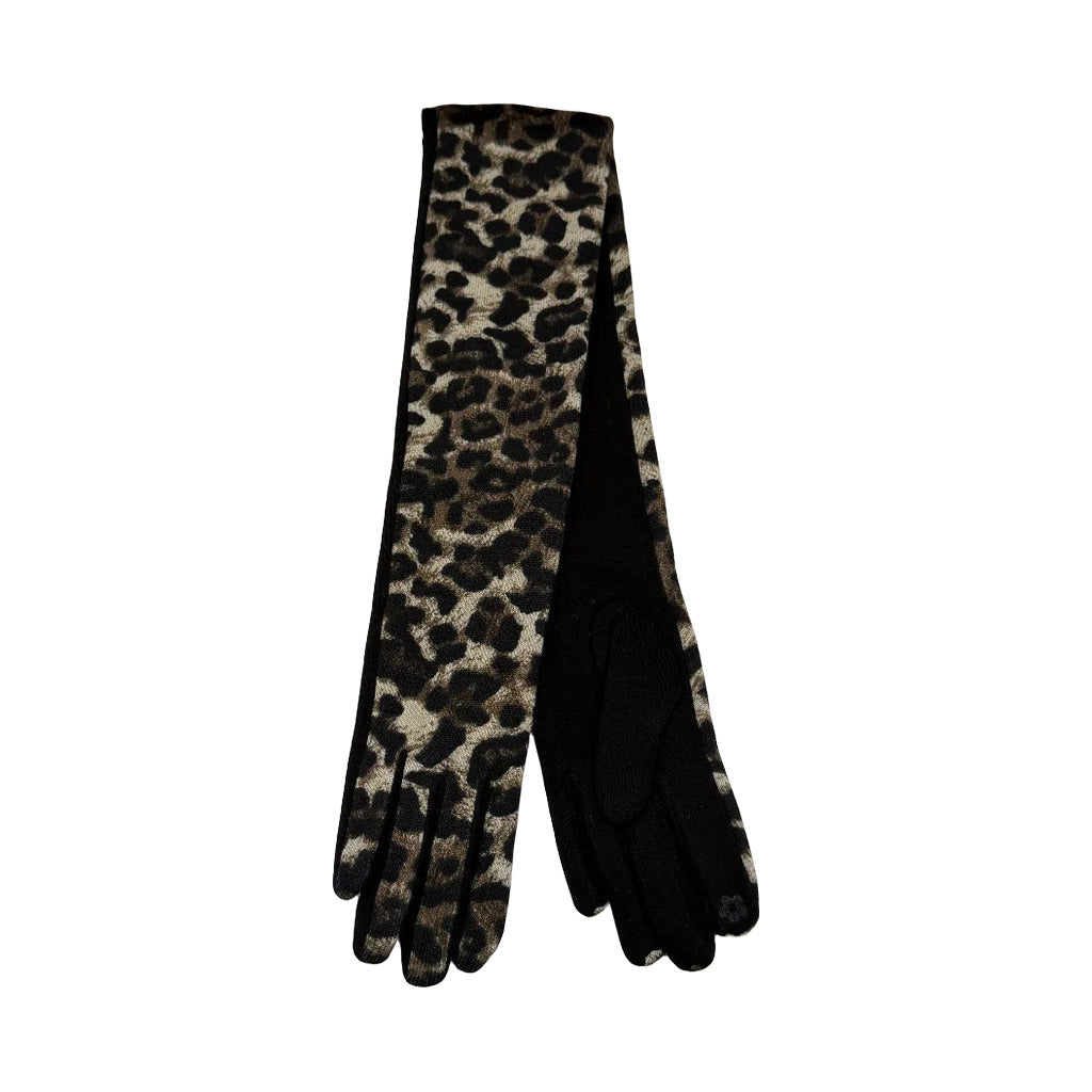 Guantes serpi en color Marrón sobre fondo blanco para mujer Angara Moda