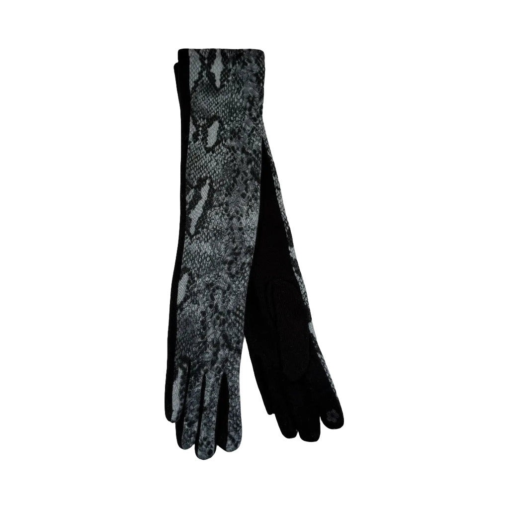 Guantes serpi en color Gris azulado sobre fondo blanco para mujer Angara Moda