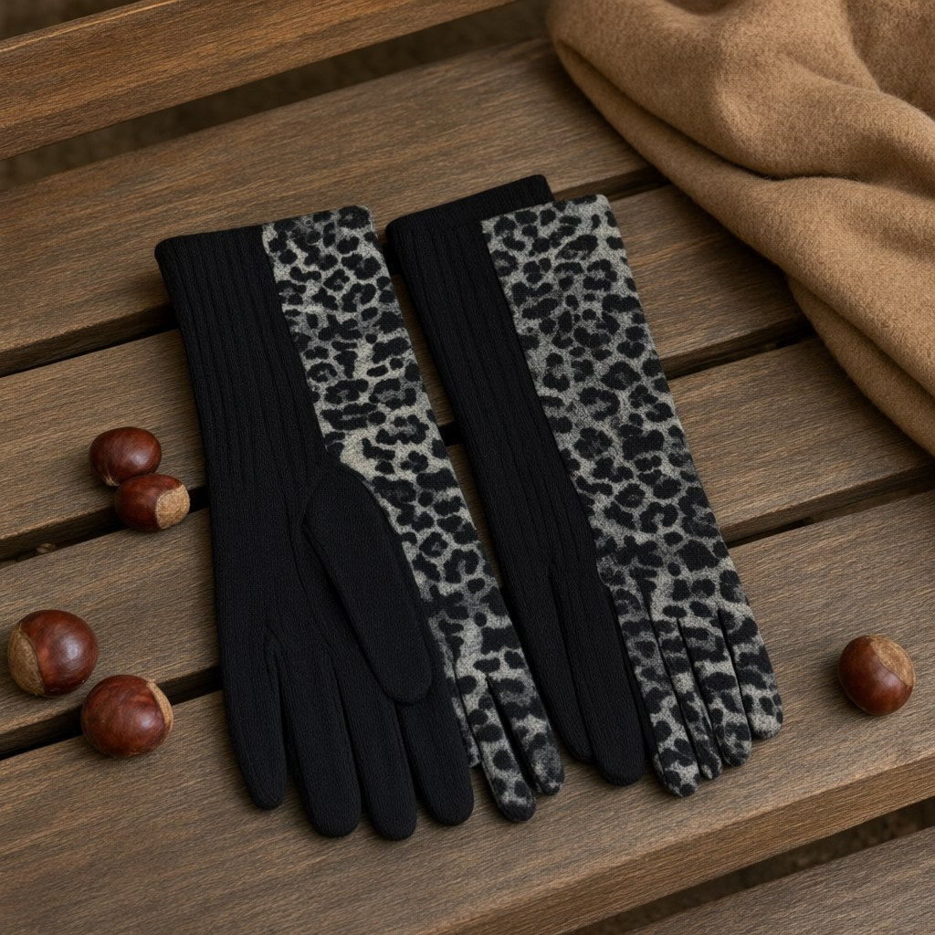 Guantes serpi sobre una superficie para mujer Angara Moda