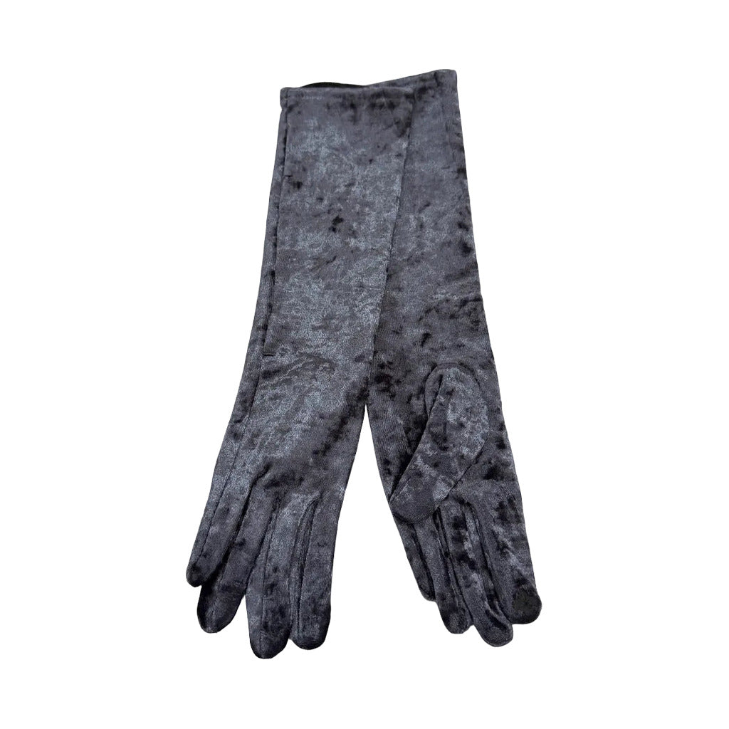 Guantes tercio en color Púrpura sobre fondo blanco para mujer Angara Moda