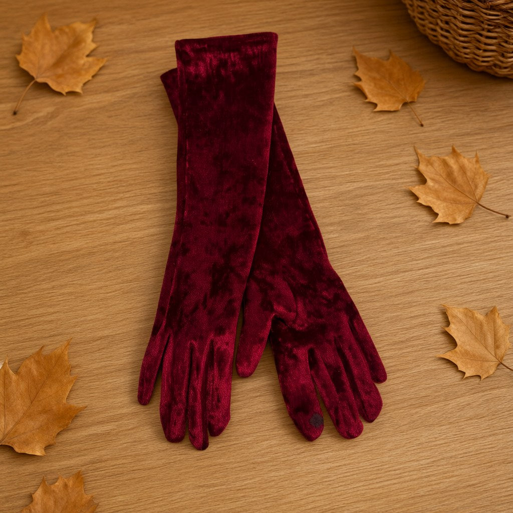 Guantes tercio sobre una superficie para mujer Angara Moda
