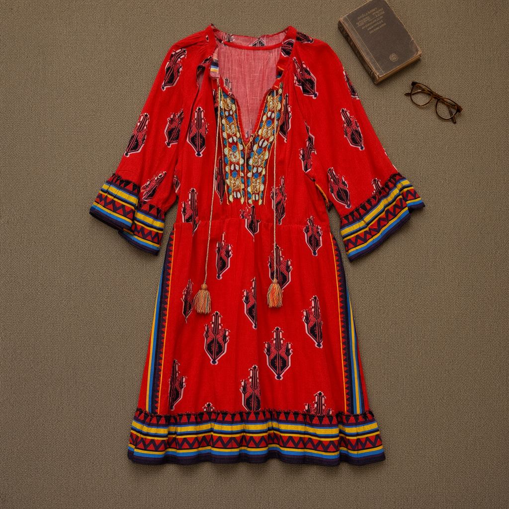 Vestido corto Acraea desde arriba para mujer Angara Moda