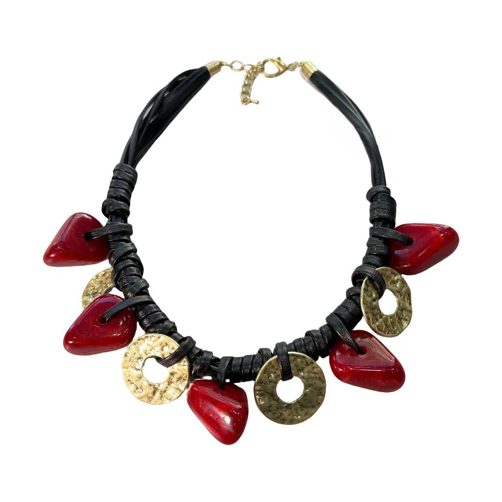Collar corto sara sobre fondo blanco para mujer Angara Moda