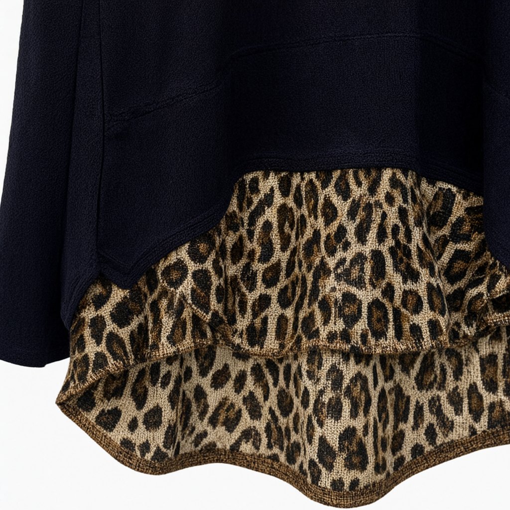 Detalle del tejido de Sudadera leopardo26 para mujer Angara Moda