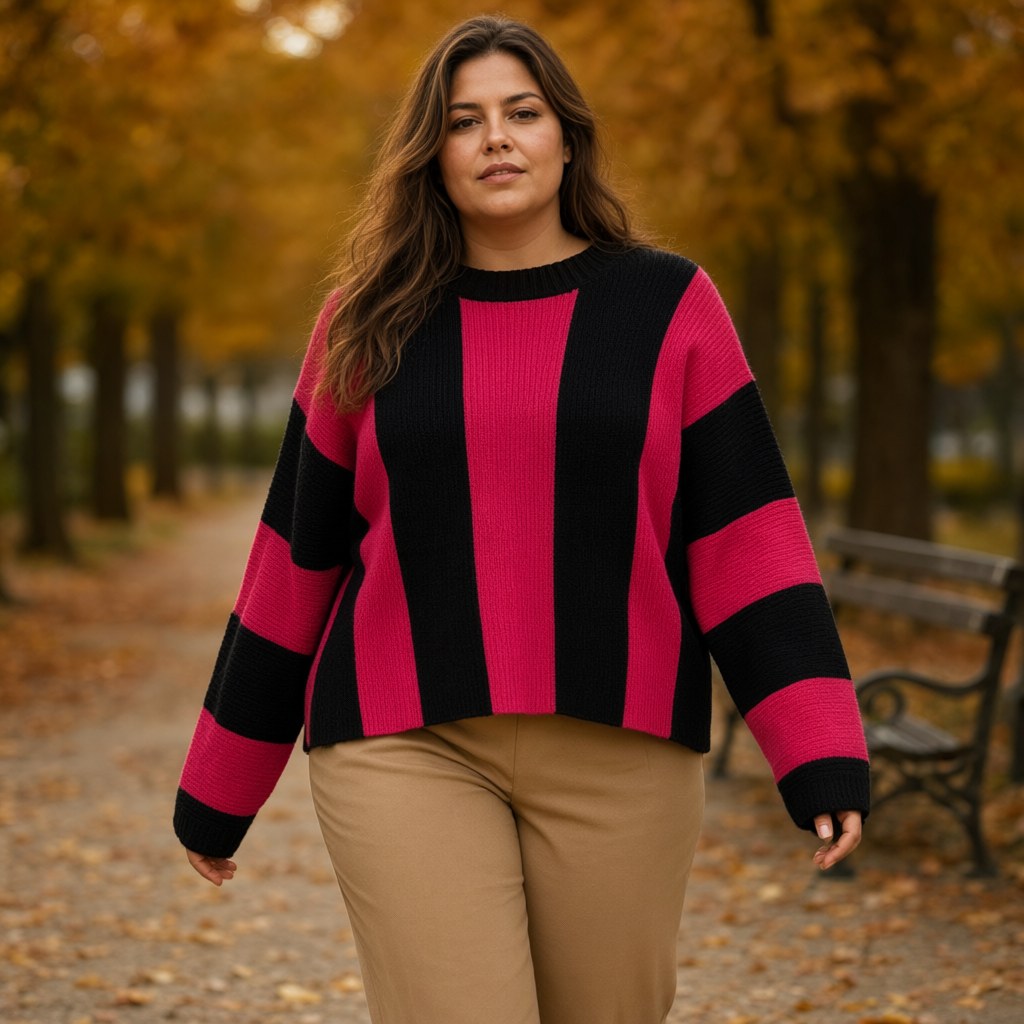 Jersey salcedo con una modelo para mujer Angara Moda