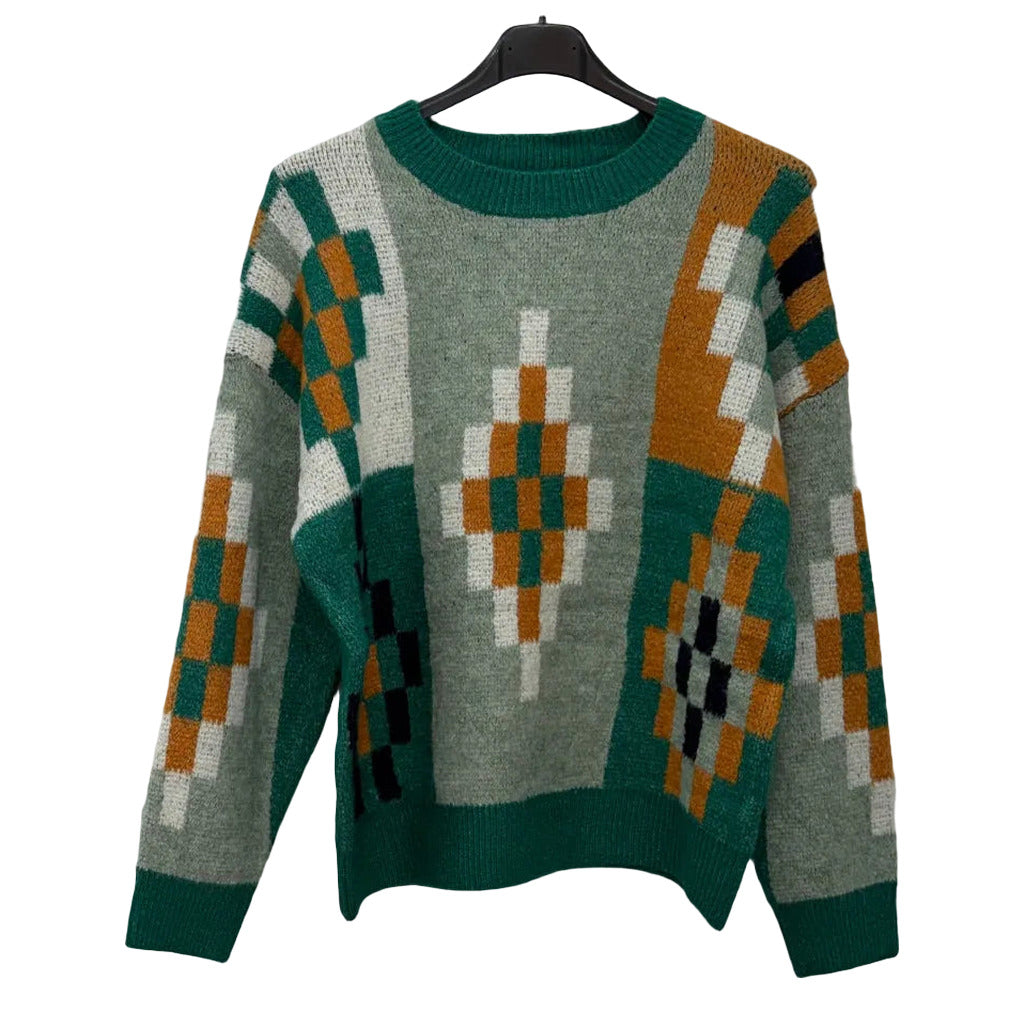 Jersey tetris sobre fondo blanco para mujer Angara Moda