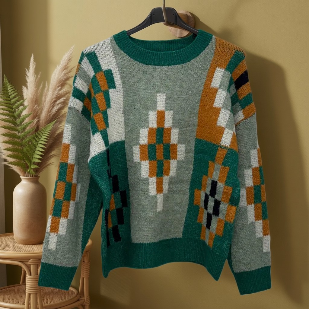 Jersey tetris colgada en un ambiente para mujer Angara Moda