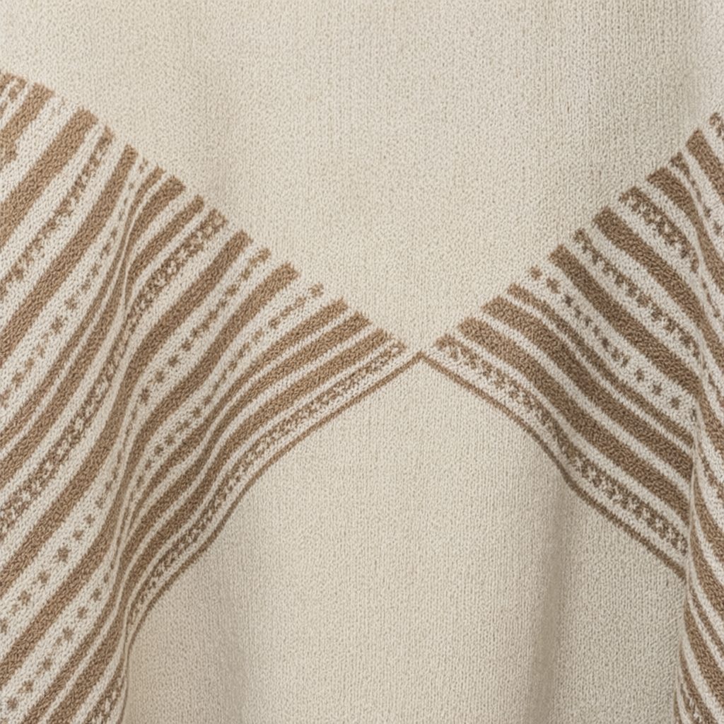 Detalle del tejido de Jersey machupichu para mujer Angara Moda