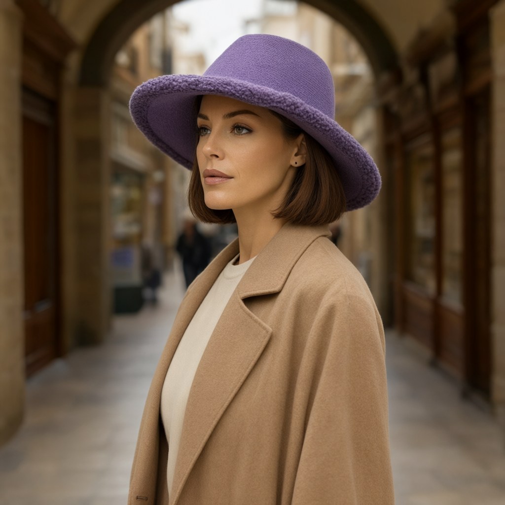 Sombrero Gorgojo con una modelo para mujer Angara Moda