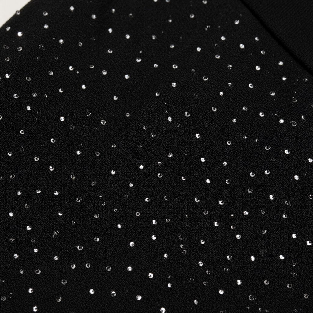 Detalle del tejido de Pantalon estelar para mujer Angara Moda