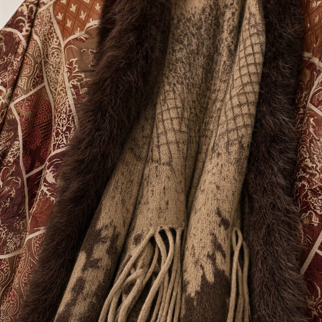 Detalle del tejido de Chaqueta niagara para mujer Angara Moda