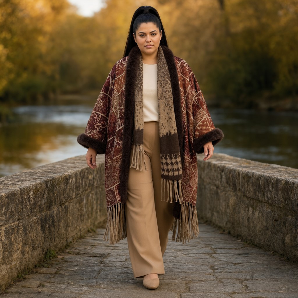 Chaqueta niagara con una modelo para mujer Angara Moda