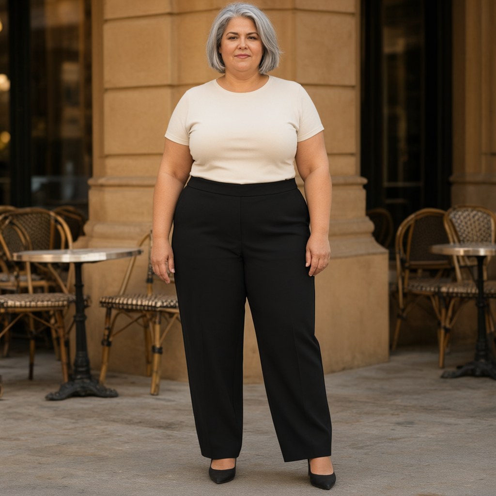 Pantalon umbravia con una modelo para mujer Angara Moda