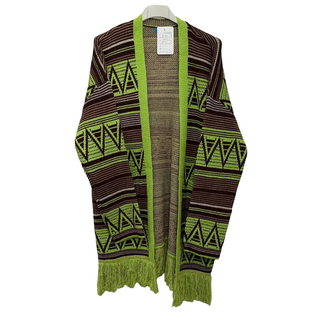Chaqueta Carla25 en color Verde sobre fondo blanco para mujer Angara Moda