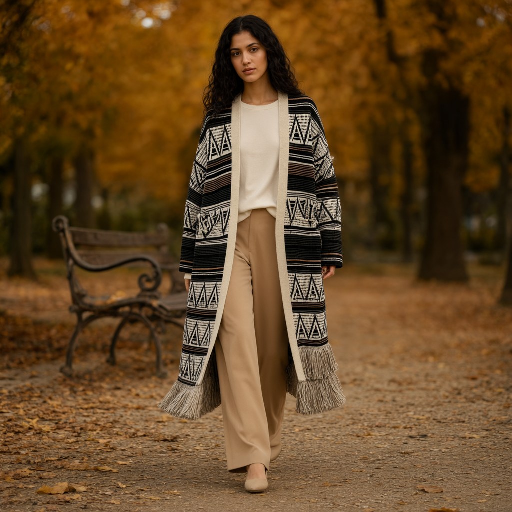 Chaqueta Carla25 con una modelo para mujer Angara Moda