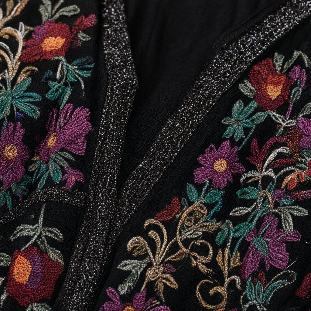 Detalle del tejido de Vestido Yasmin25 para mujer Angara Moda