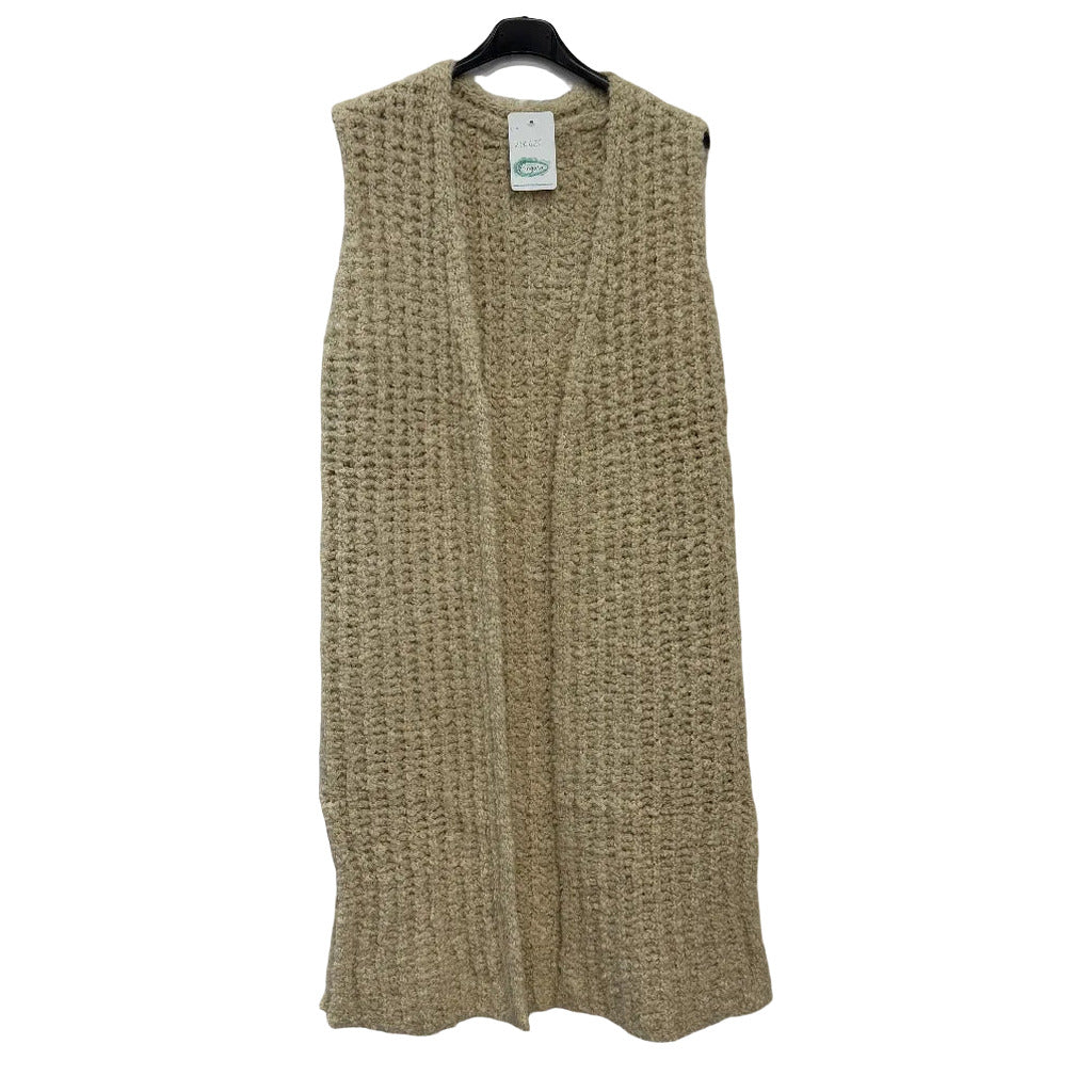 Chaleco Lucia25 en color Beige sobre fondo blanco para mujer Angara Moda