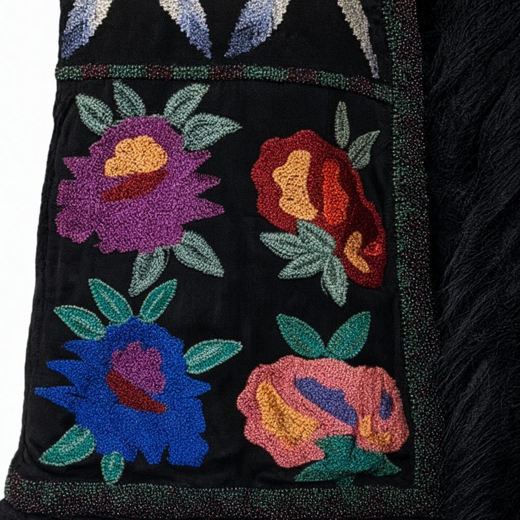 Detalle del tejido de Chaleco Cloe25 para mujer Angara Moda