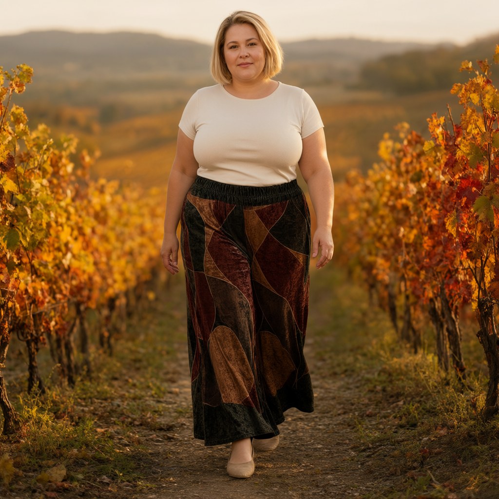 Pantalon Susana25 con una modelo para mujer Angara Moda