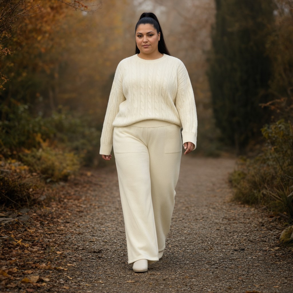 Conjunto ardilla con una modelo para mujer Angara Moda