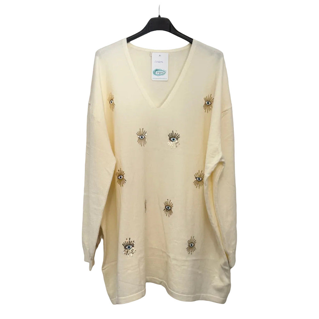 Jersey cobaya sobre fondo blanco para mujer Angara Moda