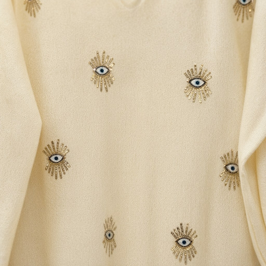 Detalle del tejido de Jersey cobaya para mujer Angara Moda